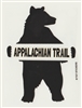 Bear With The Appalachian Trail Sticker