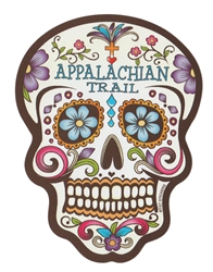 Appalachian Trail Sugar Skull Sticker