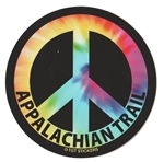 Tye Dye Appalachian Trail Peace Sign Sticker