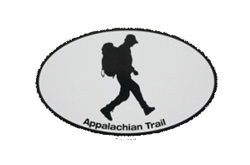 Euro Style Hiker Silhouette Sticker