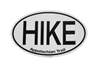 Euro Style Oval HIKE Sticker