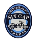 Six Gap Motorcycle Ride Sticker
