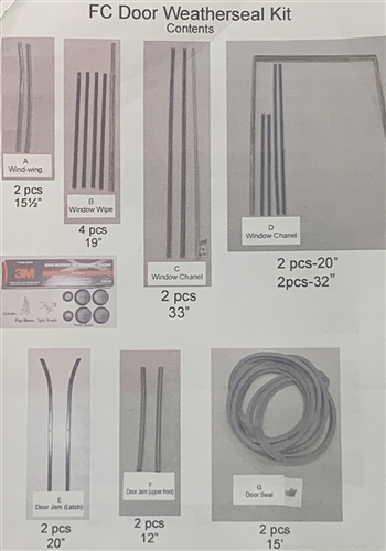 Weatherstrip FC 2 Door Seal Kit