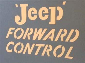 "Jeep Forward Control 4 Wheel Drive" Stencil