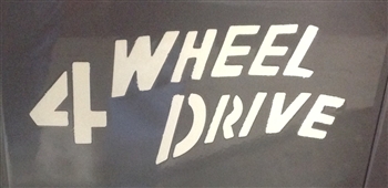 "4 Wheel Drive" Stencil