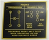 T90A-1 3 Speed Shift Pattern Decal