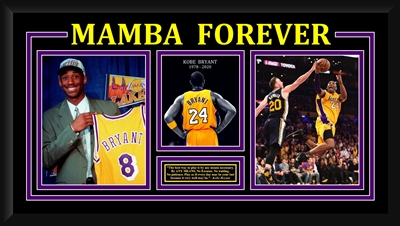 Kobe Bryant "Mamba Forever" Limited Edition Collage Framed