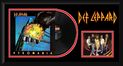 Def Leppard Pyromania Vinyl Album Collage Frm.