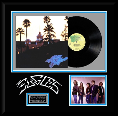 Eagles Hotel California Album Collage Framed