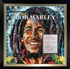 BOB MARLEY LYRICS 3D COLLAGE FRAMED