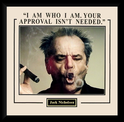 Jack Nicholson 16x20 "I Am Who I Am" Collage Framed