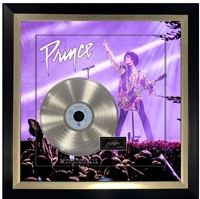 PRINCE 3D PLATINUM ALBUM COLLAGE FRM