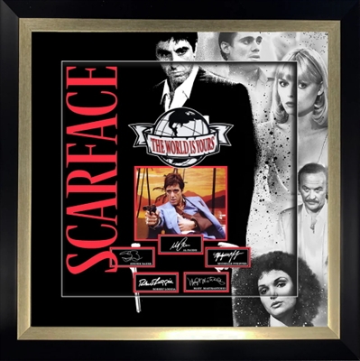 SCARFACE 3D COLLAGE FRAMED