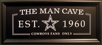Dallas Cowboys The Man Cave Sign
