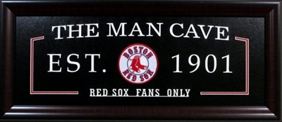 Boston Red Sox The Man Cave Sign