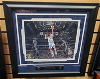 Dirk Nowitzki Signed & Framed Mavericks 8x10