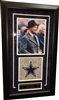 Tom Landry Signed 8x10 w/Drop Down Logo Framed