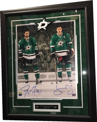 Tyler Seguin-Jamie Benn Signed 16x20 Framed