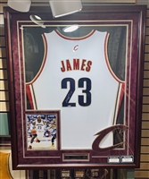 LeBron James Signed & Framed Cavs Rookie Jersey - UDA