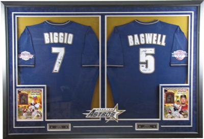 Dual Jersey Custom Framing w/Photos & Logo