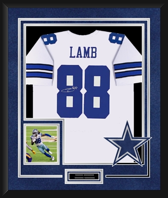 CEEDEE LAMB SIGNED & DELUXE FRAMED JERSEY