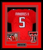 Patrick Mahomes Signed and Framed Texas Tech Jersey