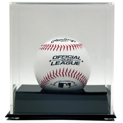 Black Based UV Acrylic Baseball Display Case