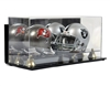 Deluxe Double Mini Football Helmet case wall mountable