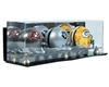 Deluxe Triple Mini Football Helmet case wall mountable