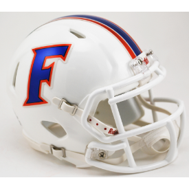 Florida Mini Speed Helmet - White With Chrome Logo