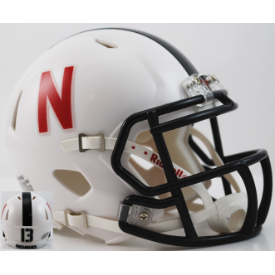 Nebraska Mini Speed Helmet - Black Mask