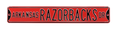 Arkansas Razorbacks Street Sign