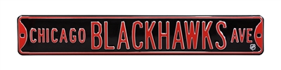 Chicago Blackhawks Street Sign