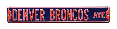 Denver Broncos Street Sign