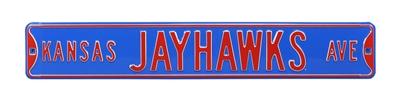 Kansas Jayhawks Street Sign