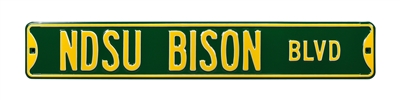 North Dakota State Bison Street Sign