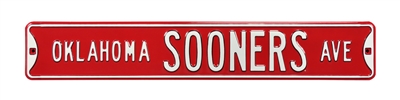 Oklahoma Sooners Street Sign