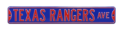 Texas Rangers Street Sign