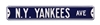 New York Yankees Street Sign