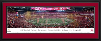 Alabama Crimson Tide - 2017 National Champs Panoramic