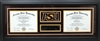 Dual Diploma Custom Framing