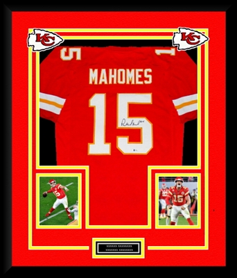 Elite Custom Jersey Framing w/2 Photos & 2 Logos