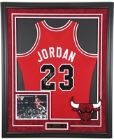 Deluxe Custom Jersey Framing w/Pic & Logo