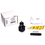 AEM Universal Adjustable Fuel Pressure Regulator in Black, 40-130psi