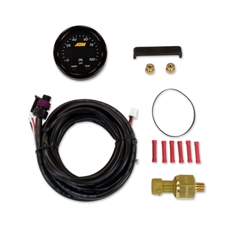 AEM X-Series Digital Oil Pressure Gauge Kit, 100 PSI/7 BAR