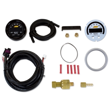 AEM X-Series Digital Boost Pressure Gauge Kit, -30 to 35 PSI/-1 to 2.5 BAR