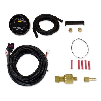 AEM X-Series Digital Boost Pressure Gauge Kit, -30 to 60 PSI/-1 to 4 BAR