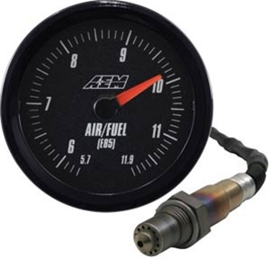 AEM Analog Gauge-Type E85 Ethanol Wideband UEGO Sensor Controller - Black Face