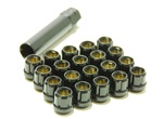 Muteki Open-Ended Lightweight Lug Nuts in Black - 12x1.25mm