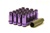 Muteki SR48 Open-Ended Lightweight Lug Nuts in Purple - 12x1.25mm